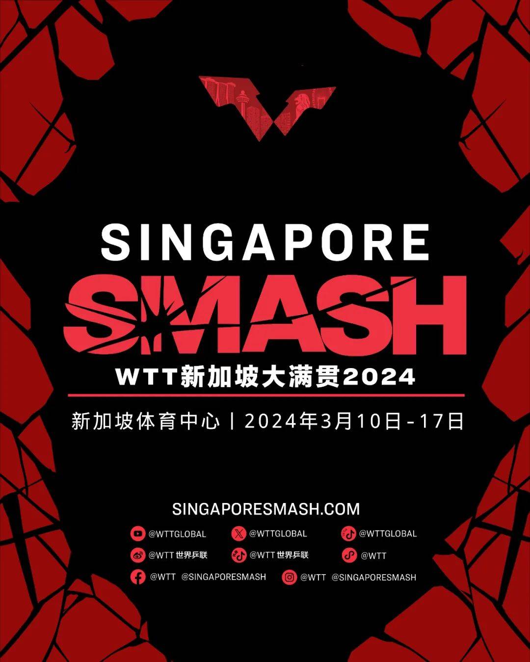 ​全球顶尖选手明年3月再战WTT新加坡大满贯赛插图